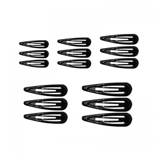 Haarclips, Zinc Alloy, handgemaakt, verschillende grootte voor keus & voor vrouw, zwart, nikkel, lood en cadmium vrij, Ca 10pC's/Lot, Verkocht door Lot