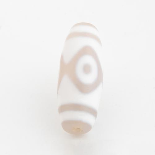 Coirníní Tibéidis dZi Agate Nádúrtha, Agate Tibéidis, Droim, DIY, 28.50x11mm, Poll:Thart 2mm, Díolta De réir PC