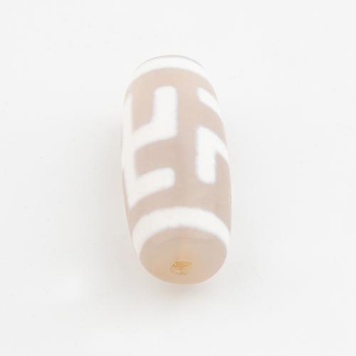 Naturlige tibetanske Agate Dzi Beads, Tibetansk agat, Drum, du kan DIY, 25.50x11mm, Hole:Ca. 2mm, Solgt af PC