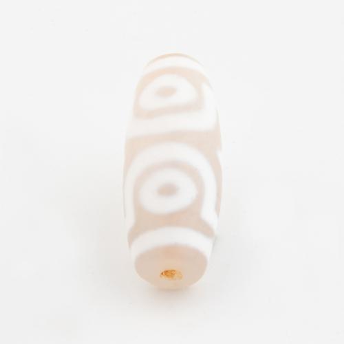 Naturlige tibetanske Agate Dzi Beads, Tibetansk agat, Drum, du kan DIY, 27.50x10.50mm, Hole:Ca. 2mm, Solgt af PC