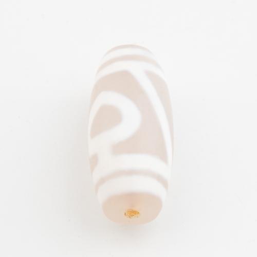 Coirníní Tibéidis dZi Agate Nádúrtha, Agate Tibéidis, Droim, DIY, 27.50x11.50mm, Poll:Thart 2mm, Díolta De réir PC