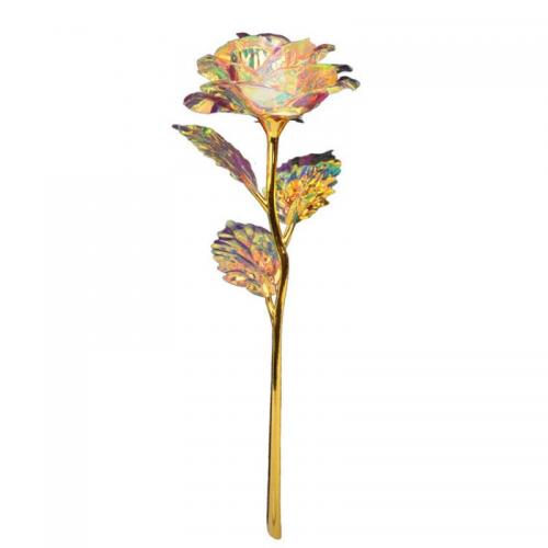 Plastic kunstig blomst, Rose, flere farver til valg, 250x85mm, Solgt af PC