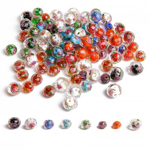 Handgemaakte Lampwork Beads, Ronde, DIY & verschillende grootte voor keus, meer kleuren voor de keuze, Gat:Ca 2mm, 10pC's/Bag, Verkocht door Bag