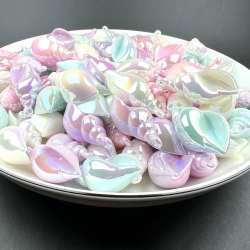 Acrylic Pendants Shell UV plating DIY Approx Sold By Bag