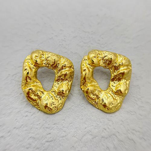 Goujon Laiton, Plaqué or 18K, bijoux de mode & pour femme & creux, protéger l'environnement, sans nickel, plomb et cadmium, 23x30mm, Vendu par paire