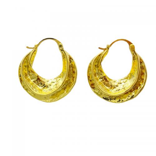 Prás Leverback Earring, 18K ór plátáilte, jewelry faisin & do bhean, nicil, luaidhe & caidmiam saor in aisce, 25x25mm, Díolta De réir Péire