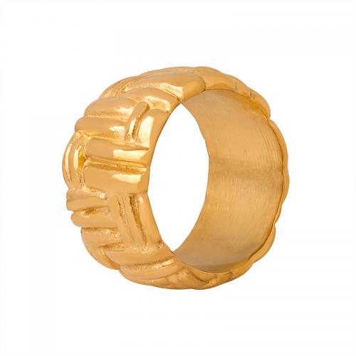 Anillos para Parejas, Partículas de acero, Joyería & diverso tamaño para la opción & para mujer, dorado, width 13mm, Vendido por UD