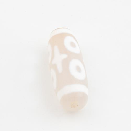 Natuurlijke Tibetaanse Agaat Dzi Beads, Drum, DIY, 27x10.50mm, Gat:Ca 2mm, Verkocht door PC