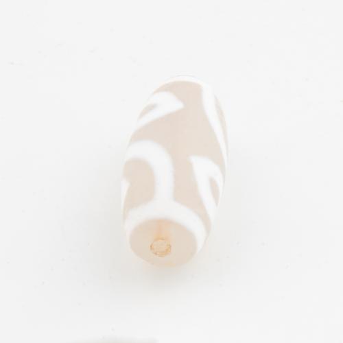 Natuurlijke Tibetaanse Agaat Dzi Beads, Drum, DIY, 27x11.50mm, Gat:Ca 2mm, Verkocht door PC