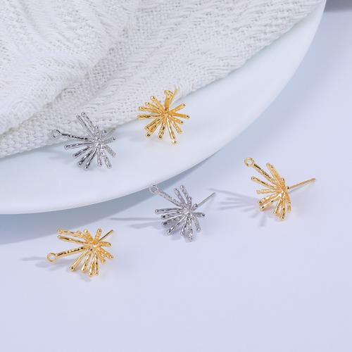 Brass Jewelry Pendants Snowflake plated DIY nickel lead & cadmium free Sold By Bag