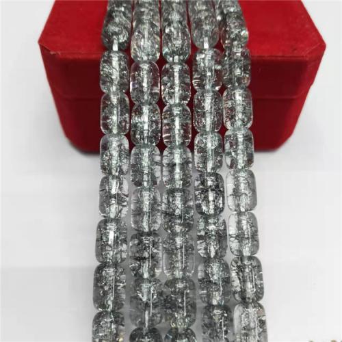 Crystal Beads barrel polished DIY Crystal Bronze Shade 7.7*10.6mm Approx Sold By Strand