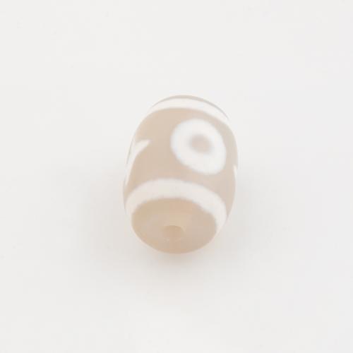 Natuurlijke Tibetaanse Agaat Dzi Beads, Drum, DIY, 13x10mm, Gat:Ca 2mm, Verkocht door PC