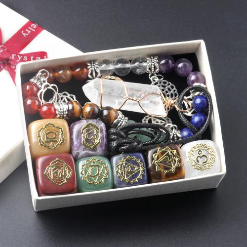 Natural Gemstone Jewelry Sets fashion jewelry mixed colors Sold By Box