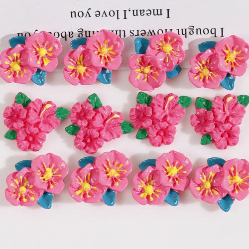 Hair Accessories DIY Findings Resin Flower pink Sold By PC