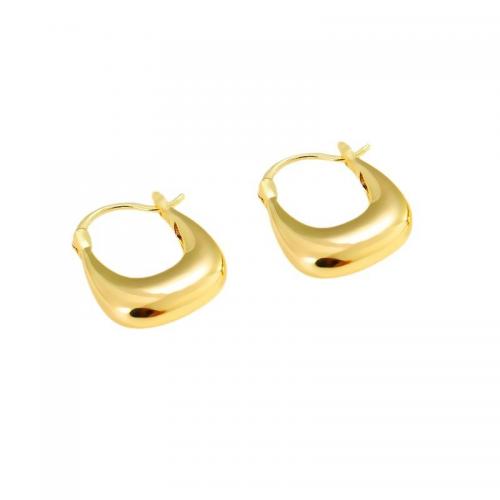 Brass Leverback Earring real gold plated for woman golden Sold By Pair