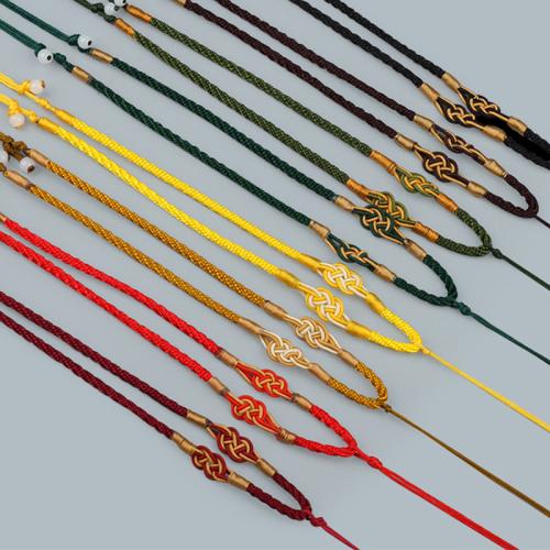 Fashion Ketting Cord, Polyester, uniseks & intrekbare, meer kleuren voor de keuze, Lengte Ca 9.8-12.6 inch, Verkocht door PC