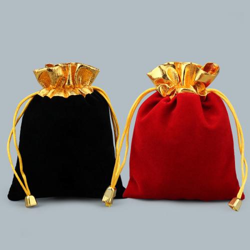 Velveteen Drawstring Bag Sold By PC