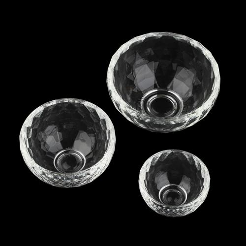 Kristal manicure Bowl, verschillende grootte voor keus, Crystal Clear, Verkocht door PC