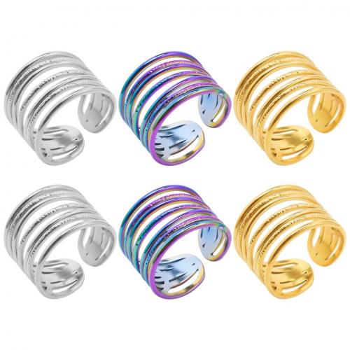 Anello in acciaio inox, 304 acciaio inox, gioielli di moda & unisex & cavo, nessuno, 14mm, Misura:8, Venduto da PC