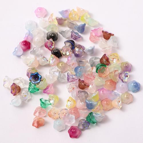 Granulos artesanais de  Lampwork, vidrilho, Flor, DIY, Mais cores pare escolha, 12mm, 50PCs/Bag, vendido por Bag