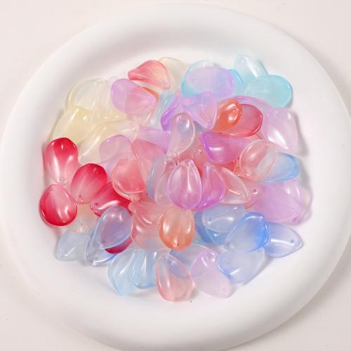 手作りランプワークビーズ, ランプワーク, 花びら, DIY, 無色, beads length 8-14mm, 50パソコン/バッグ, 売り手 バッグ