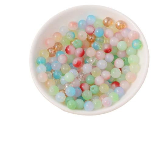 Handgemaakte Lampwork Beads, Ronde, DIY, meer kleuren voor de keuze, 8mm, 100pC's/Bag, Verkocht door Bag