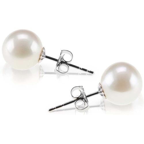 Shell Pearl boucle d oreille dormeuse, avec acier inoxydable 316L, Rond, normes différentes pour le choix & pour femme, plus de couleurs à choisir, Vendu par PC