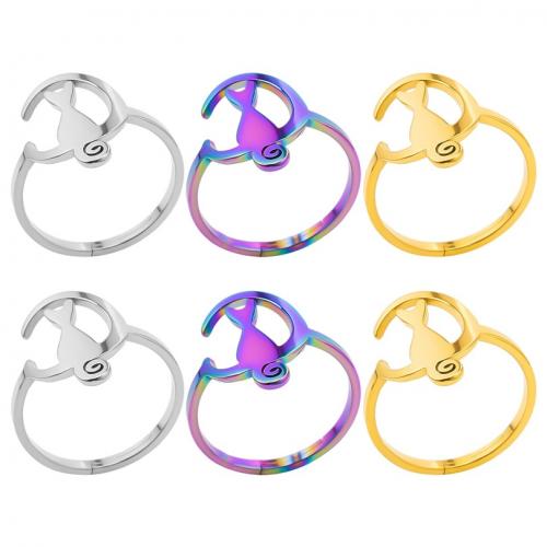 Edelstahl Ringe, 304 Edelstahl, Modeschmuck & unisex, keine, 17mm, Größe:8, verkauft von PC