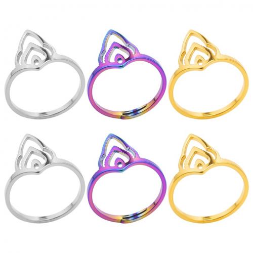 Edelstahl Ringe, 304 Edelstahl, Modeschmuck & unisex & hohl, keine, 14mm, Größe:8, verkauft von PC