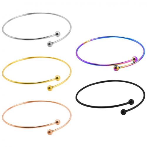 Roestvrij staal armbanden, 304 roestvrij staal, Verstelbare & mode sieraden & uniseks, meer kleuren voor de keuze, inner diameter:68-73mm, Verkocht door PC