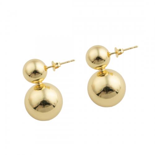 Brass Stud Earring high quality plated fashion jewelry & for woman nickel lead & cadmium free Sold By Pair