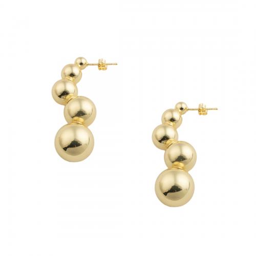 Brass Stud Earring high quality plated fashion jewelry & for woman nickel lead & cadmium free Sold By Pair