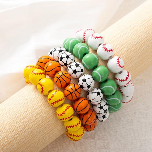 Pulseras de madera, Joyería & unisexo & diferentes patrones para la opción, más colores para la opción, longitud 19 cm, Vendido por UD