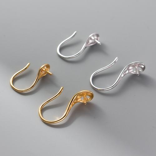 925 Sterling Silver Hook Earwire, 925 prata esterlina, banhado, DIY & tamanho diferente para a escolha & vazio, Mais cores pare escolha, vendido por par