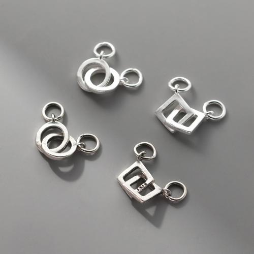 925 sterling zilver Clasp, Geometrisch Patroon, DIY & verschillende stijlen voor de keuze, Verkocht door PC