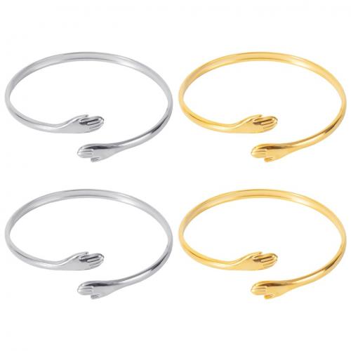 Cruach dhosmálta Bangle, 304 Cruach dhosmálta, Inchoigeartaithe & jewelry faisin & unisex, dathanna níos mó le haghaidh rogha, 17mm, Trastomhas Istigh:Thart 55mm, Díolta De réir PC