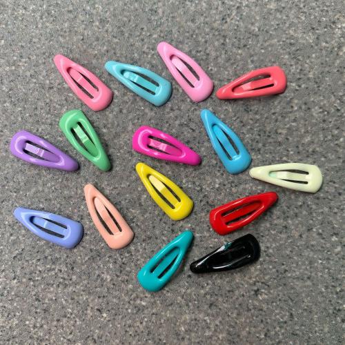 Clips del Pelo, aleación de zinc, barniz de secado al horno, Mini & Chica, más colores para la opción, libre de níquel, plomo & cadmio, 20mm, aproximado 5PCs/Bolsa, Vendido por Bolsa