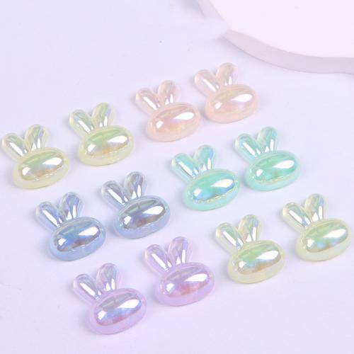 Mobiel DIY set, Plastic, Konijn, meer kleuren voor de keuze, nikkel, lood en cadmium vrij, 17x14mm, Ca 10pC's/Bag, Verkocht door Bag