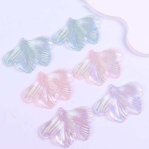 Plastpärlor, Plast, Leaf, DIY, fler färger för val, nickel, bly och kadmium gratis, 33x43mm, Ca 10PC/Bag, Säljs av Bag