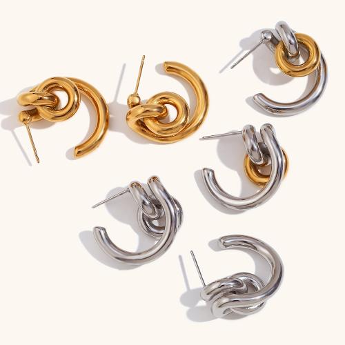 Stainless Steel Stud Øreringe, 316L Stainless Steel, for kvinde, flere farver til valg, Solgt af par