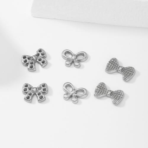 Roestvrij staal Earring bericht, 304 roestvrij staal, Strik, DIY & machine polijsten & verschillende stijlen voor de keuze, meer kleuren voor de keuze, nikkel, lood en cadmium vrij, Verkocht door PC