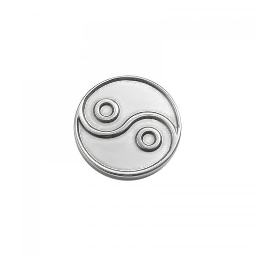 Nerezová ocel Náušnice příspěvek, 304 Stainless Steel, Flat Round, DIY & Stroj leštění, Původní barva, nikl, olovo a kadmium zdarma, 16x16x2.10mm, Prodáno By PC