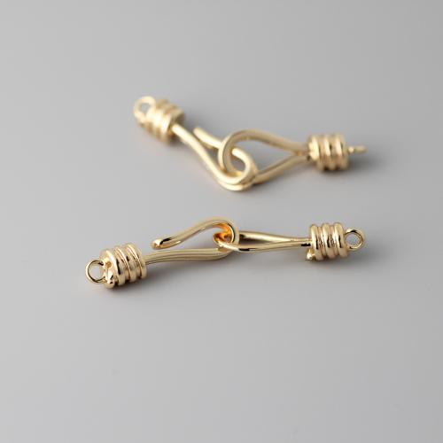 Brass Jewelry Clasps real gold plated DIY nickel lead & cadmium free Sold By PC