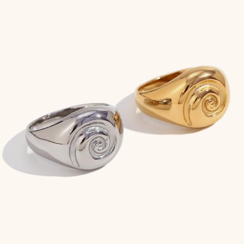 Anillo de dedo de acero inoxidable, acero inoxidable 316L, Joyería & diverso tamaño para la opción & para mujer, más colores para la opción, Vendido por UD