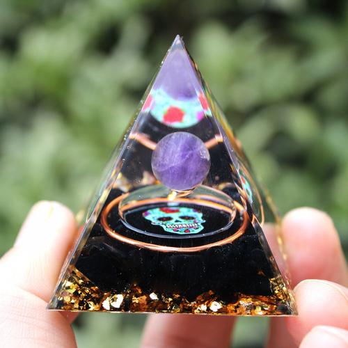 Fashion Decoration Resin with Gemstone Pyramidal epoxy gel for home and office Sold By PC