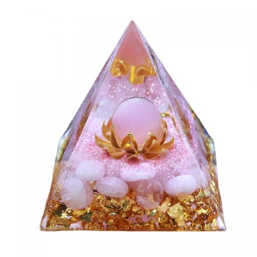 Fashion Decoration Resin with Gemstone Pyramidal epoxy gel for home and office Sold By PC