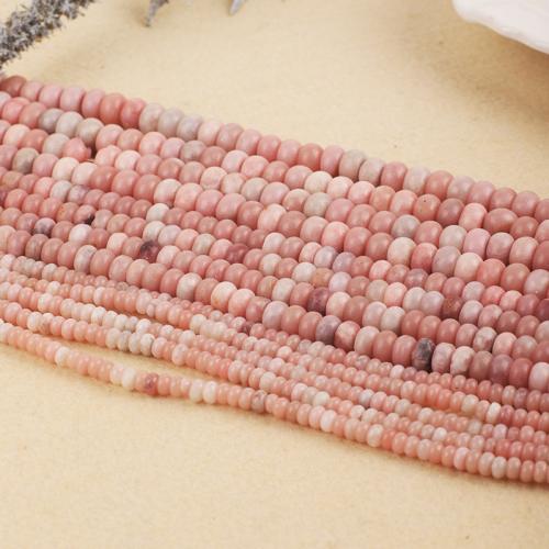 Gemstone šperky Korálky, Pink Opal, Flat Round, DIY & různé velikosti pro výběr, růžový, Prodáno By Strand