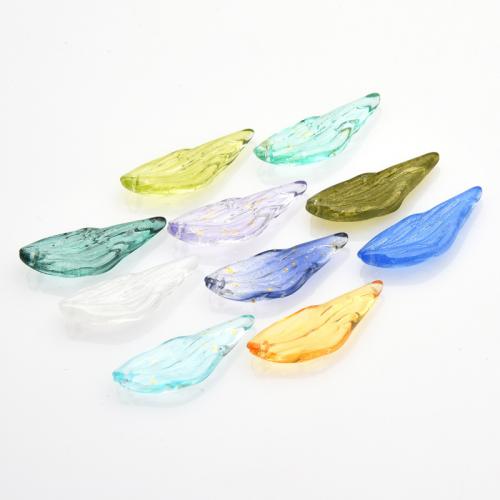 Fashion Glazen kralen, Glas, Blad, DIY, meer kleuren voor de keuze, 12x20mm, 20pC's/Bag, Verkocht door Bag