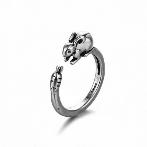 Zinklegierung Fingerring , plattiert, Modeschmuck & unisex, originale Farbe, frei von Nickel, Blei & Kadmium, 26x21mm, verkauft von PC