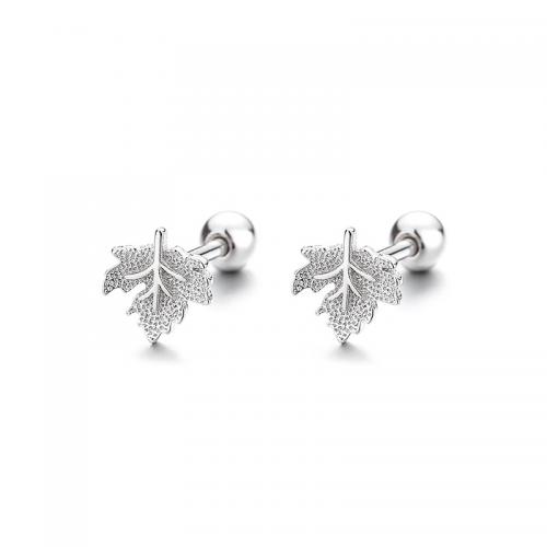 925 Sterling Silver Stud Earrings plated for woman Sold By Pair